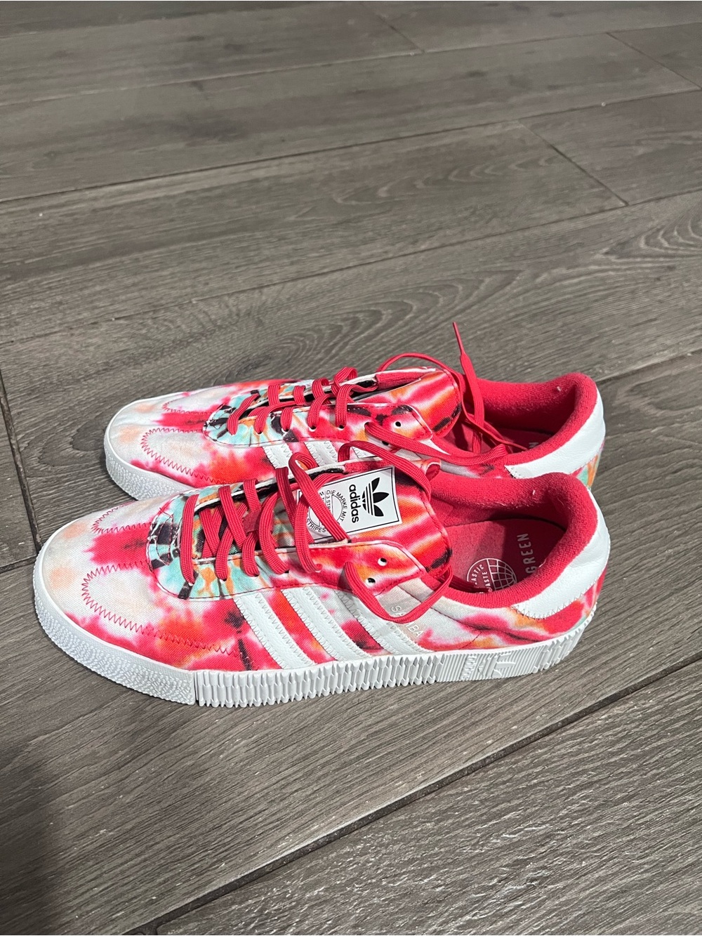 Adidas Originals Samba Rose Floral/Tie-Dye Sneakers – Size 11